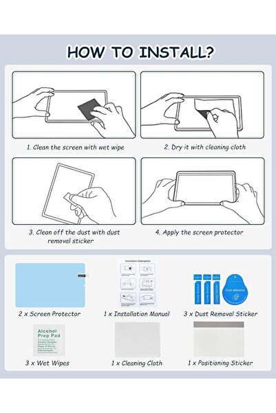 TEKNETSTORE متوافق مع شريحة Apple iPad Pro 11 بوصة 2024 - M4، وشاشة غير قابلة للكسر تشبه الورق، وشعر الورق A2836 A2837