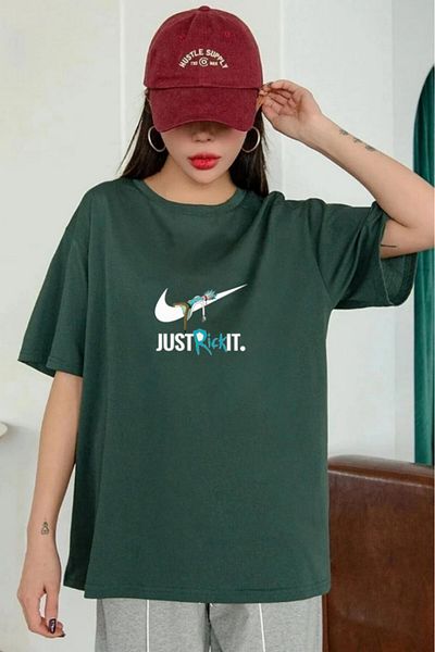 Evomind Rick And Morty Printed Unisex Oversize T-shirt
