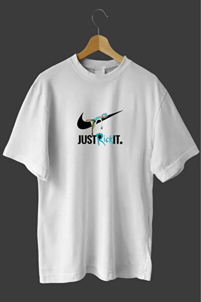 Evomind تي شيرت كبير الحجم مطبوع للجنسين من ريك آند مورتي