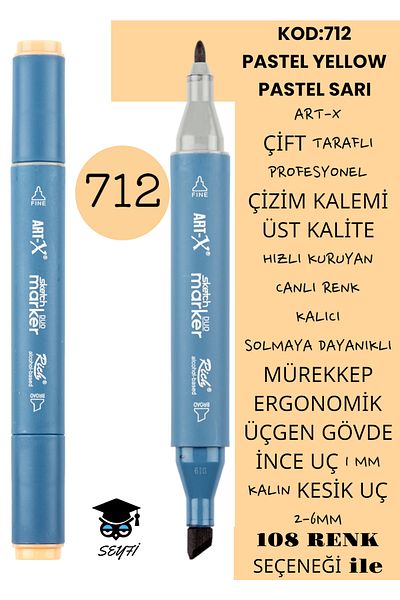 SEYFİKİRTASİYE Professional Double Tarfine Fine Tip Ink Permanent Drawing Pen - 1-6MM Cut Nib