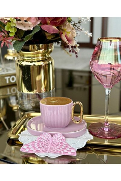 LASETU منديل تقديم الكوكتيل والقهوة على شكل فراشة ثلاثي الأبعاد، قطعة واحدة ب...