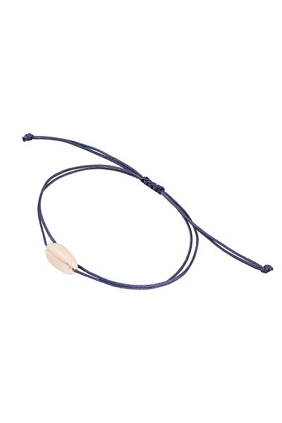 KUZZOI Armband Nylonband mit Kauri Muschel