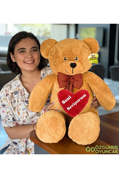 Princess Bear 80 Cm Colorful Bow Tie Teddy Bear - 100% Local