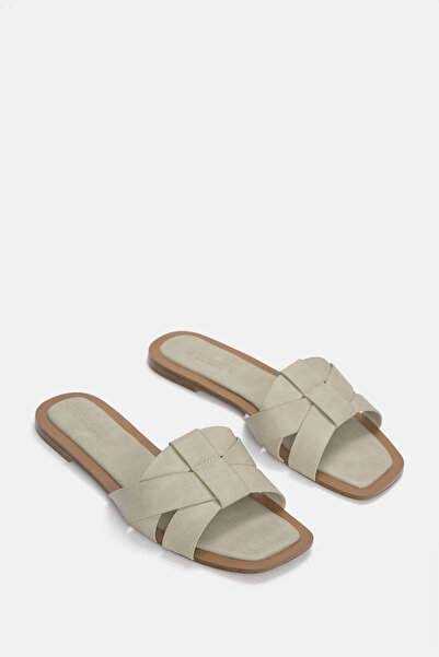 Pull & Bear Çapraz bantlı düz sandalet