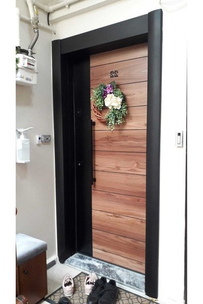 Tezdoor Çelik Kapı, Ahşap Renk Çelik Kapı, Tırnaklı Sistem Çelik Kapı, Gizli Ayar Sağ Açılım