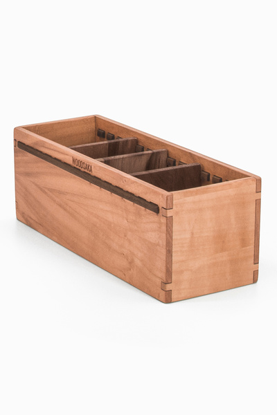 Woodsaka Trey V2 - Suport pentru stilouri reglabil în 4 secțiuni - Cireș și nuc