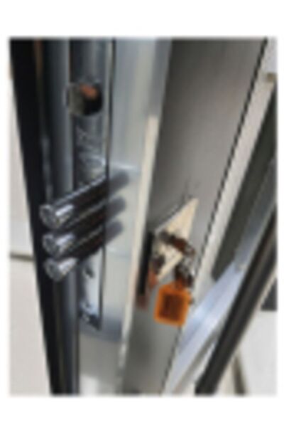 Tezdoor Çelik Kapı Fiyatları Siyah Renk Statik Kasalı Çelik Kapı, Apartman Giriş Kapısı Sağ Açılım