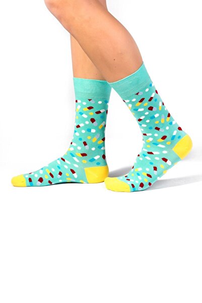 Ozzy Socks Ανδρικές κάλτσες 6 τεμαχίων από οργανικό βαμβάκι χωρίς ραφές με πολύχρωμα σχέδια Assorti-6