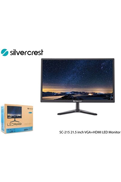 Silver Crest 21.5 SC-215 Wide Screen 1 MS 60 Hz VGA+HDMI Led Monitör HC