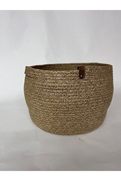 FABRİCART HALI Hasır Saksılık, Çok Amaçlı Hasır Sepet, Bahçe Düzenleyici