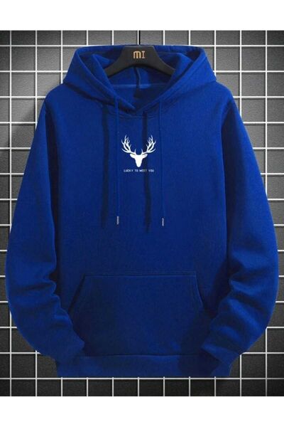 Deocept Hanorac oversize unisex cu buzunar cangur cu glugă pentru bărbați - Meet You