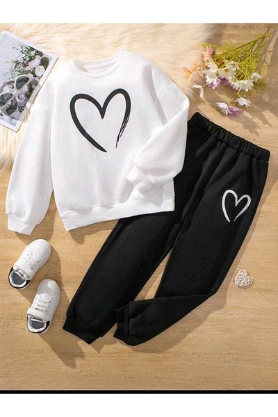 Deocept Σετ γυναικεία αθλητική φόρμα Color Printed Crew Neck - Oversize Boyfirend