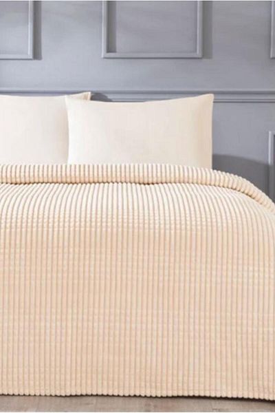 Özdilek Pyramid Mocha Double Blanket