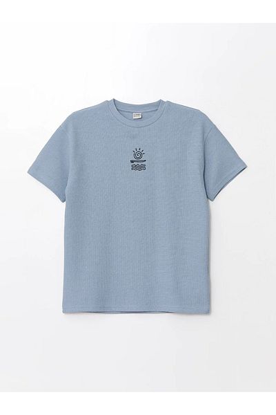 LC Waikiki Tricou pentru băiat - LCW Kids, Potrivire confortabilă, Decolteu