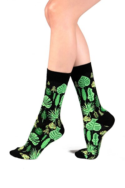 Ozzy Pack of 6 Organic Cotton Seamless Women's Multicolored Patterned Socks 1
