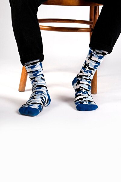 Ozzy Pack of 6 Organic Cotton Seamless Men's Multi-Colored Patterned Socks