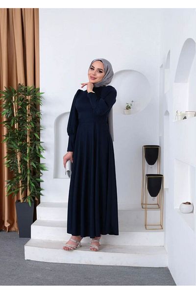 modadeywearst Φόρεμα Hijab με μπαλόνι μανίκι