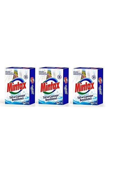 Mintax Tül Ve Çamaşır Beyazlatıcı 750 gr X 3 Adet