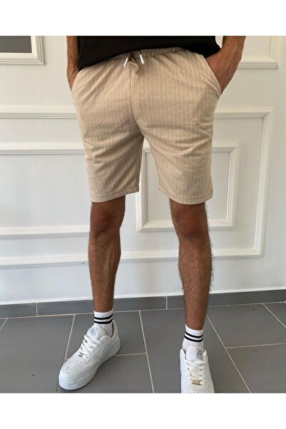 nacar çarşı Bež muške šortseve - Jednobojni Prugasto dizajn