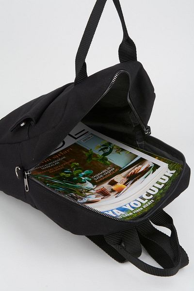 Vivaq Μαύρο Unisex 5 θέσεων με φερμουάρ, παχύ πάνινο σακίδιο πλάτης - με ιμάντα ώμου