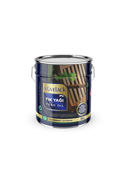 NOVELACK 1.Sınıf Teak Oil - Tik Yağı 15 lt