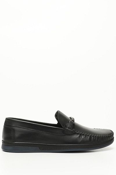 GÖNDERİ(R) Black Gön Genuine Leather Men's Casual Shoes 01227
