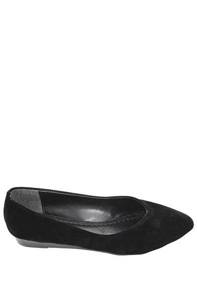 GÖNDERİ(R) Černé semišové pánské ploché boty se špičatou špičkou na plochém podpatku 40221