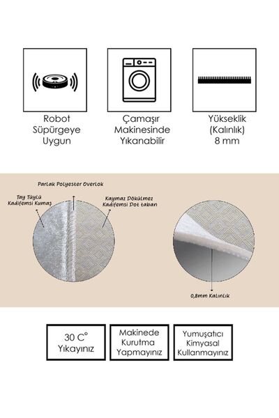 eco concept Uyuyan Kedi Halı, Kedili Çocuk Halısı, Yuvarlak Çocuk Halısı, Dekoratif Çocuk Halısı, Leke Tutmaz