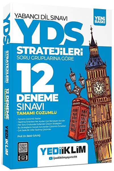 Yediiklim Yayınları YDS YÖKDİL Stratejileri Soru Gruplarına Göre Tamamı Çözüm...