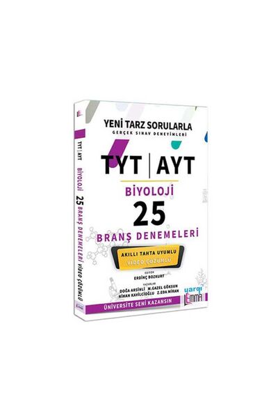 Lemma Yayınları Yargı LEMMA TYT AYT Biyoloji Video Çözümlü 25 Branş Denemeleri