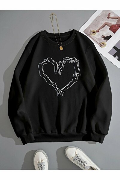 DAXİS Sportwear Company طاقم الرقبة المعتاد البلوز المطبوعة