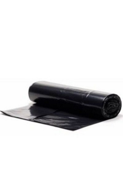 Floppy 120x150cm Black Industrial Container Garbage Bag - 250lt, 10lux8 Rolls, 1 Handle