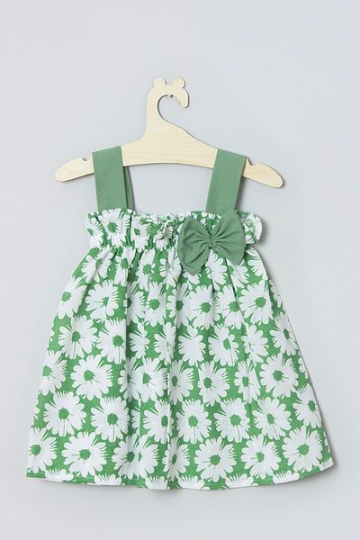 ADABEBEK Patterned Baby Girl Dress