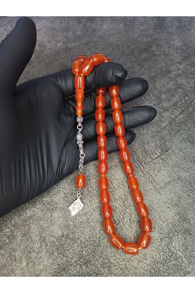 Mos Tespih Кехлибарени молитвени мъниста, изстискани с капсула от зарчета