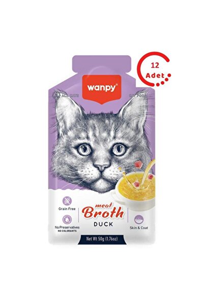 Wanpy Ördek Etli Kedi Çorbası 50 Gr x 12 Adet