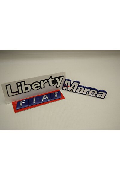 NURPAR Bagaj Kapağı Marea Liberty Yazısı Damla Yazı ve Fiat Yazısı Takım