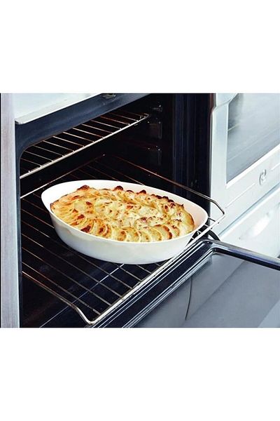 Luminarc Dıwalı Oval 32x20cm Oven Cap Oval White Stylish Simple Gift Guest Table Dish Smooth 1 Piece