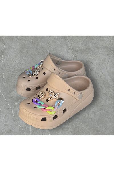 Sonimix Papuci pentru fete Beige Stone Soft Soft