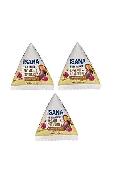 ISANA Saç Bakım Kürü Argan Yağı&Cranberry 25 mlx3 adet