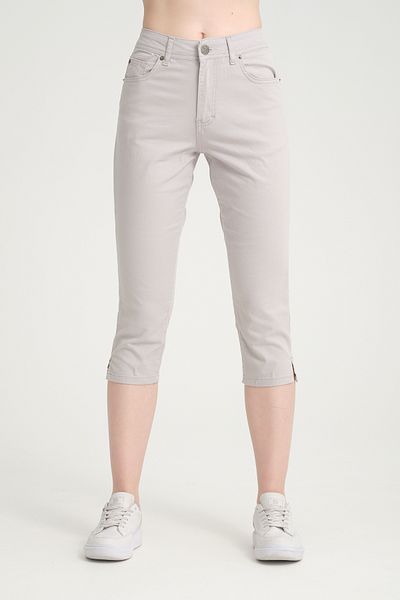 Era Lisa High Waist Classic Lycra Linen Large Size Capri