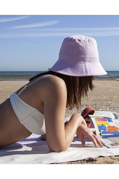 summer people Lilac 100% Cotton Bucket Hat