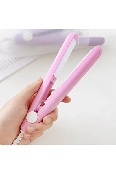 Beauty Box مكواة شعر للسفر باللون الوردي سريعة التسخين بحد أقصى 200 درجة مئوي...