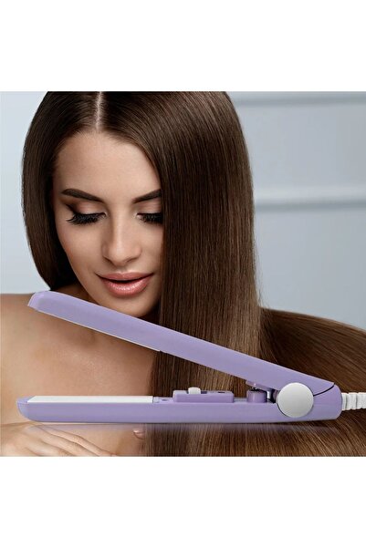 Beauty Box Hızlı Isınan Lila Seyahat Saç Düzleştirici Max 200 Santigrat Derec...