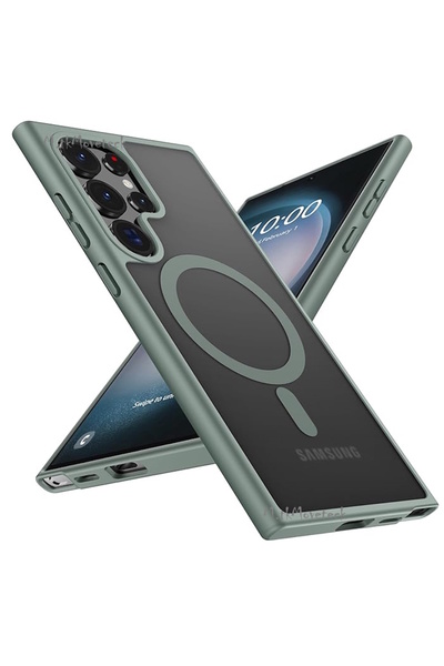 m.tk moveteck Samsung Galaxy S24 Ultra Kılıf Mat Magsafe Şarj Özellikli Darbe...