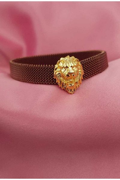 vogutima jewelery&silver by timuçin mavili Lion Head Flexible and Spring Steel Men's Bracelet • Lover • Wife • Gift Bracelet for Father