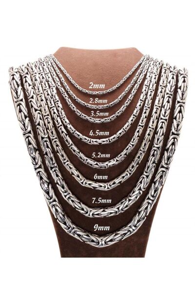 vogutima Gümüş Kolye - 9mm Yuvarlak Kral 925 Ayar Gümüş • Sevgiliye • Eşe • B...