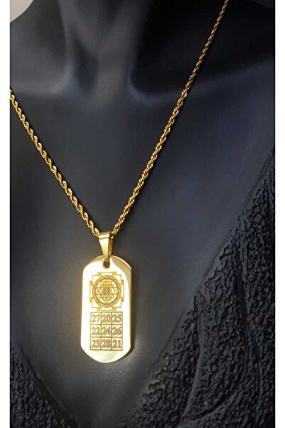 vogutima Kuber Yantra Sağlık,para,şasn V Korunma Çelik Kolye