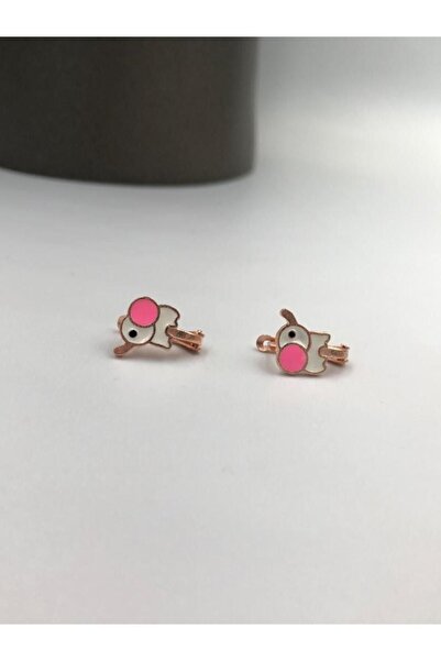 vogutima Kız Çocuk Gümüş Küpe - Mine Işlemeli Sevimli Fil Model Hediyelik Çocuk • Bebek Küpesi