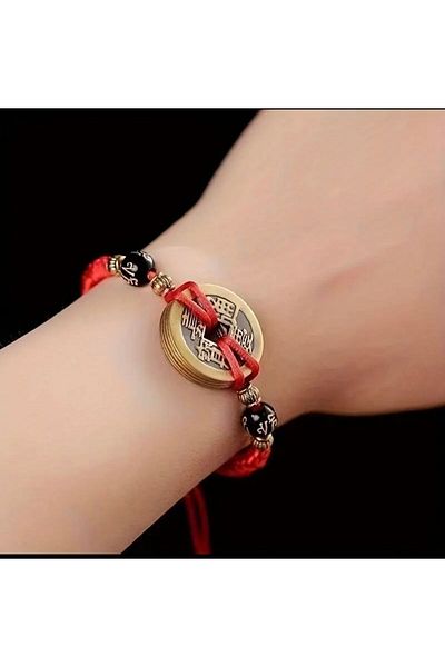 PİRAMİGO Feng Shui Chinese 5 Coins - Lucky Pixui Bracelet Fortune