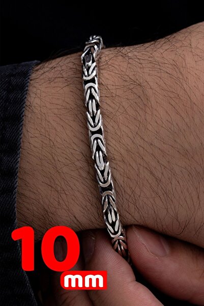 vogutima jewelery&silver by timuçin mavili Gümüş Bileklik - 10mm Kare Model E...
